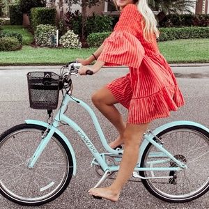 Free People Red Embroidered Mini Dress